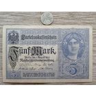 Werty71 Германия 5 марок 1917 банкнота