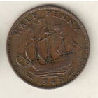 Великобритания 1/2 пенни 1945