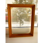 Старинная большая рама со стеклом