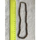 Бусы-колье "Тигровый глаз" коричневые