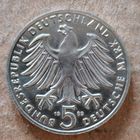 Германия 5 марок, 1983 г., 500 лет со дня рождения Мартина Лютера, KM# 159