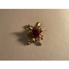 Брошь Роза эмаль Германия винтаж