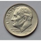 США, 10 центов (1 дайм), 2016 г. D