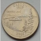 США 25 центов (квотер) 2005 г. P. Штат Орегон