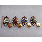 Комплект знаков. Первенство ДОСААФ СССР. Планерный спорт. ММД, тяжёлые, винт