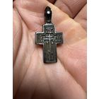 Крестик нательный старинный "Царь Славы" Сохран