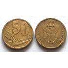 ЮАР /Южная Африка/, 50 центов 2010. Надпись только на языке тсонга: Afrika-Dzonga