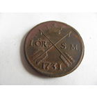 1 оре 1731 Швеция