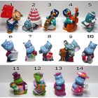 Киндер Полная коллекция Бегемоты на свадьбе 1999г. Как новое !КОЛЛЕКЦИОННОЕ  состояние каждой фигурки.