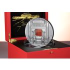 RARE Палау 50 долларов 2018г. "Запретный город Пекин. Агат". Монета в капсуле; шикарном подарочном футляре; номерной сертификат; номер монеты на гурте; коробка. СЕРЕБРО 1 кг.