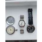 С 1 РУБЛЯ БЕЗ МЦ СБОРНЫЙ ЛОТ ЧАСОВ  Молния РАКЕТА BREIL