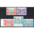 Чемпионат мира по футболу в Англии Дубай ОАЭ  1966 год серия из 5 марок (с надпечаткой)