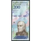Венесуэла 200 боливаров 2018 г. P107. Серия N. UNC