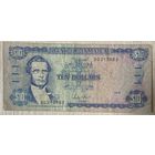 Банкнота . Ямайка 10 долларов 1987 год. Джордж Вильям Гордон