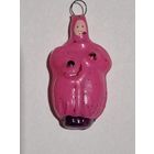 Елочная мини игрушка Клоун из очень редкого теребовлянского набора Малютка