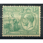 Британские колонии - Тринидад и Тобаго - 1922/28г. - Британия, король Георг V, 1/2 P - 1 марка - MH [Mi 104]. #4-B5-124-A-1
