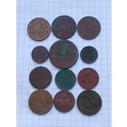 Монеты разные старые , с 1 рубля .