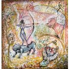 Панно на льняном холсте без подрамника