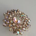 Красивая винтажная чешская брошь. Аврора Бореалис. 4,2 см