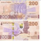 Замбия 200 квача образца 2024 года UNC pw66