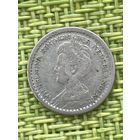 Нидерланды 10 сантим 1918 г серебро