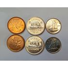 Канада 6 шт. центовые монеты