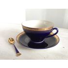 Чашка ЛФЗ Ленинград кобальт с золотом