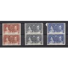 133.BrKS. Великобритания. Колонии.  Золотой Берег. Коронация Георга VI и Елизаветы. 1937 г. Полная серия. Пары. Mi.##102-104. MNH.