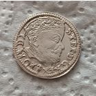 3 гроша 1586 Баторий Вильня в блеске