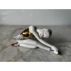 Фигурка балерина статуэтка фарфор Capodimonte позолота