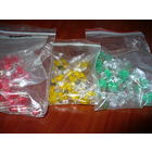 Светодиоды Ф5мм, условно б\у, 270шт, разноцветные.