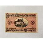 Нотгельд 50 пфеннигов Брейшах. Веймарская республика - 1602