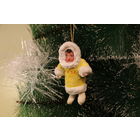 Ёлочная игрушка папье-маше, "Эскимос".