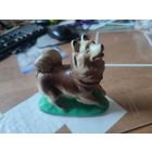 Статуэтка собака гипс