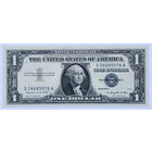 1 доллар 1957 А синяя печать