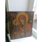 Старинная Икона Богородица народное письмо