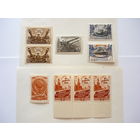 Серия марок и марки СССР 1945-46 гг.! Чистые (MNH **)! День артиллерии, Тыл-фронту, Выборы. Есть с полями и сцепки. Состояние.