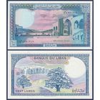 Ливан, 100 ливров 1988 г., P-66d, UNC