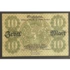 Банкнота 10 марок 1918 год. Бауцен. Веймарская республика