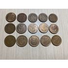 ЮАР, 5 центов 1990 - 2010, 15 монет без повторов одним лотом