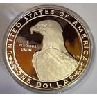 1 доллар 1983 США крупное серебро! Идеал! Нечастая! Глубокое зеркало!