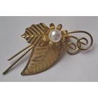 Брошь СССР с иск. жемчугом