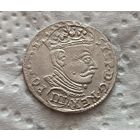3 гроша 1581 Баторий Вильня с блеском