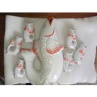 Рыбка СССР с коньячного набора. Набор рыбки- рюмки СССР