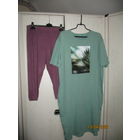 Ночная сорочка с принтом+лосины Р.54-56