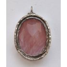 Кулон серебро 925 проба с камнем, 80-е годы