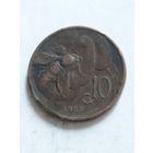 Италия 10 сентизим 1923