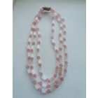 Бусы сатиновые, трехрядные, хорошие, торги с Рубля