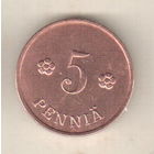 Финляндия 5 пенни 1938