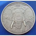 Габон. 1000 франков 2012 год  KM#19  "Животные Африки - Слон"  Тираж: 2.000 шт